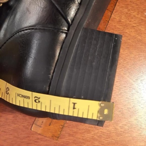 Rampage Ilissa Knee High Wide Calf Riding Boot Black Sz 8.5W PreLoved Good Condi - Picture 6 of 7